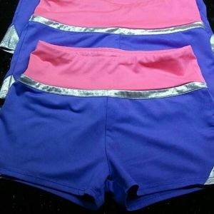 2 PAIRS GYMNASTICS/SPORTS/WATER shorts
